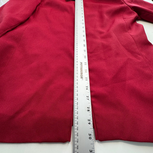 Laura Henson Vintage Red Full Zip Blazer Jacket Women's 16 - Picture 9 of 10